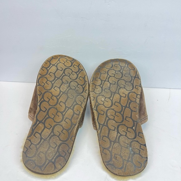 UGG Australia Classic Scuff Shearling Men’s Size 9 Slippers Brown Fur Lined 5776 main image 9
